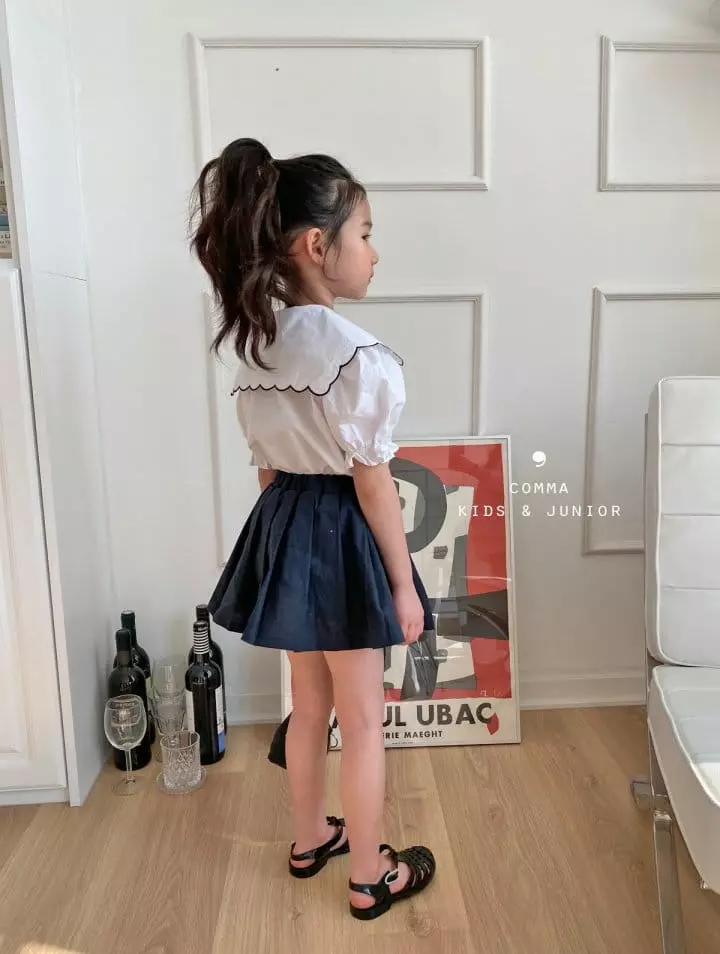 Comma - Korean Children Fashion - #designkidswear - Scallop Blouse - 6