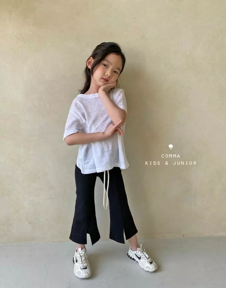 Comma - Korean Children Fashion - #discoveringself - Slit Pants - 12