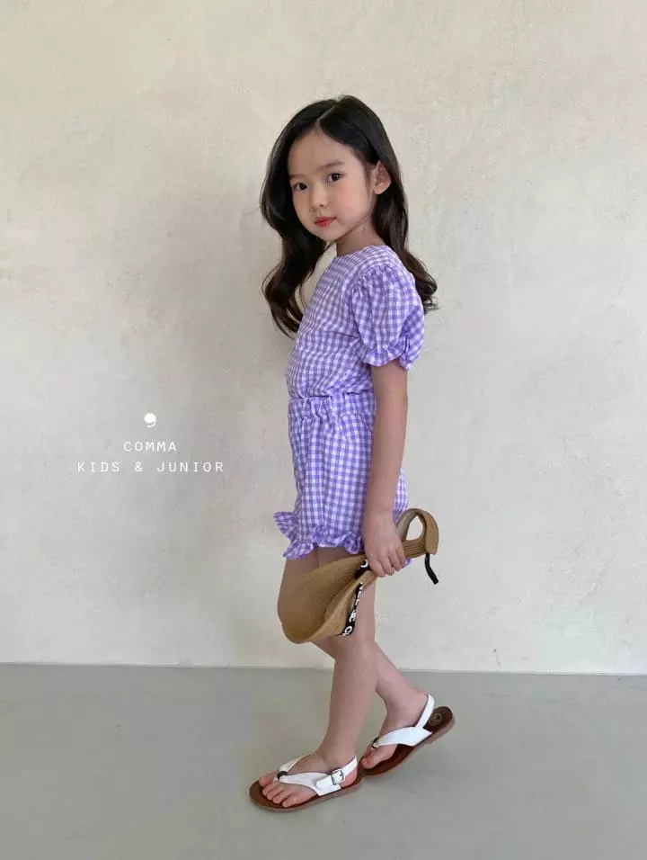 Comma - Korean Children Fashion - #discoveringself - Celeb Top Bottom Set - 9