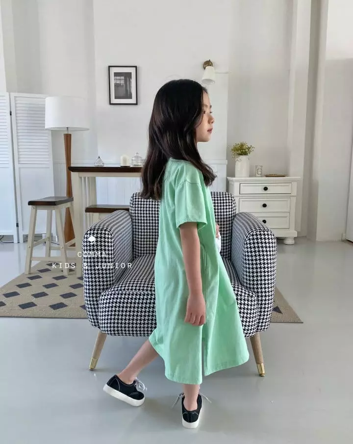 Comma - Korean Children Fashion - #discoveringself - Long Slit One-piece - 2