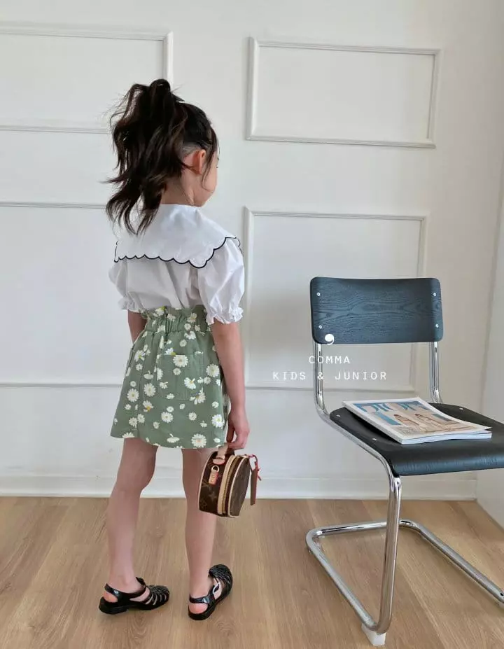 Comma - Korean Children Fashion - #discoveringself - Scallop Blouse - 7