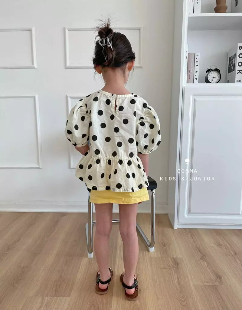 Comma - Korean Children Fashion - #discoveringself - Big Dot Blouse - 12