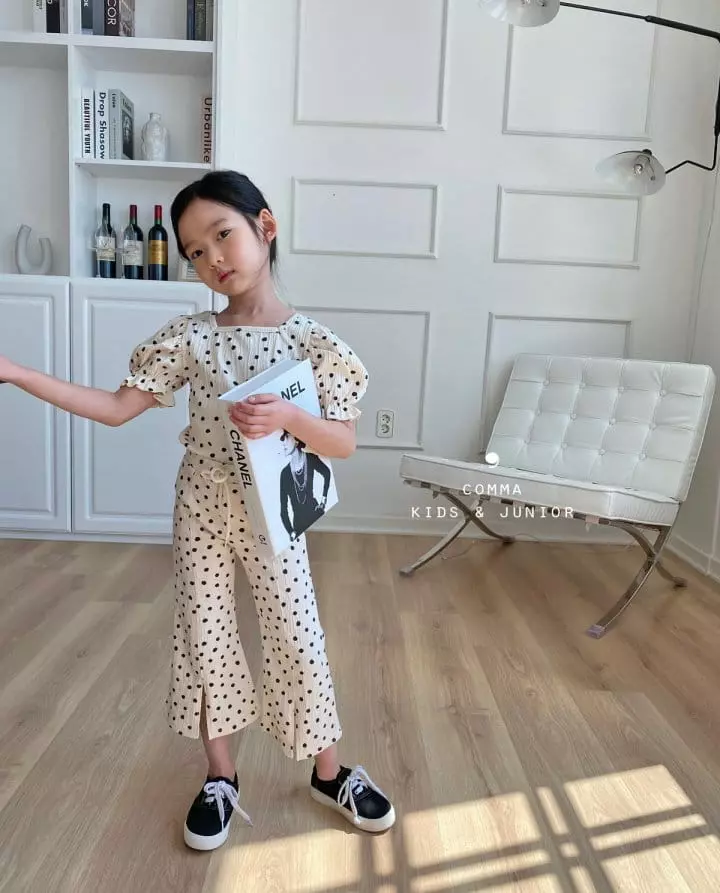 Comma - Korean Children Fashion - #kidsshorts - Dot Slit Pants