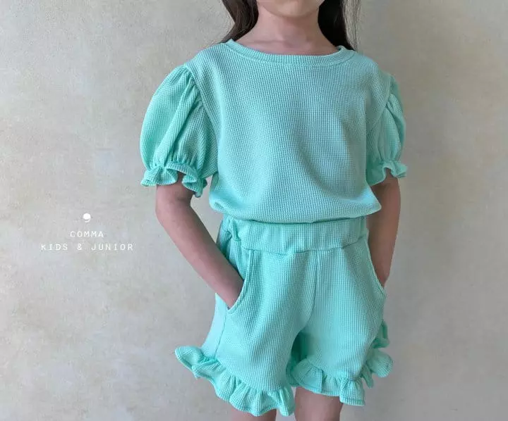 Comma - Korean Children Fashion - #kidsshorts - Celeb Top Bottom Set - 11