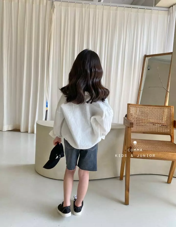 Comma - Korean Children Fashion - #kidsshorts - Linen Shirt Jacket - 8