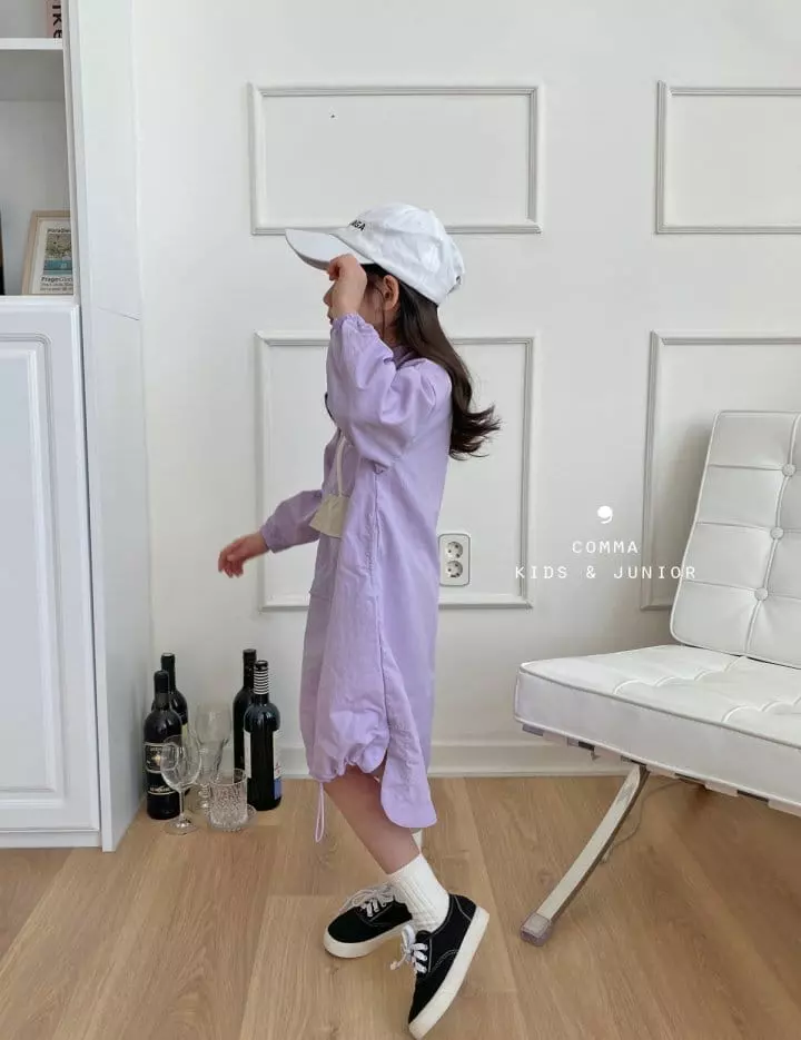 Comma - Korean Children Fashion - #kidsshorts - Half Zip-up One-piece - 6