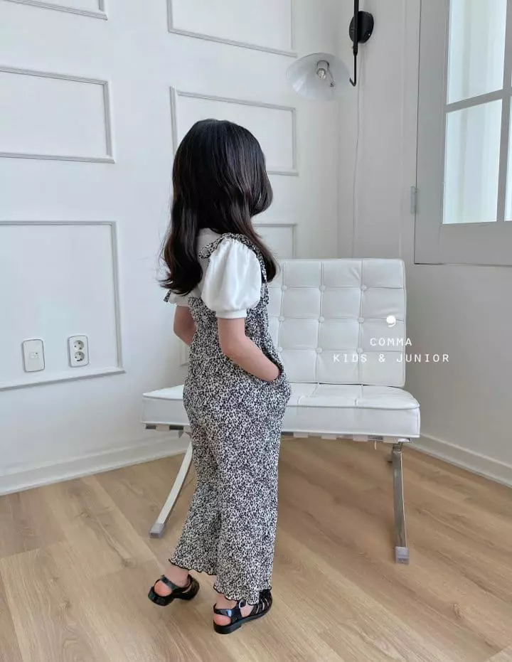 Comma - Korean Children Fashion - #kidsshorts - Shirring Puff Tee