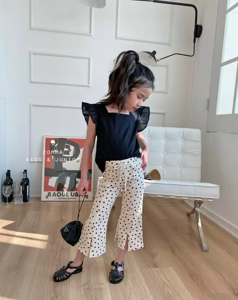 Comma - Korean Children Fashion - #kidsshorts - Wing Sleeveless Blouse