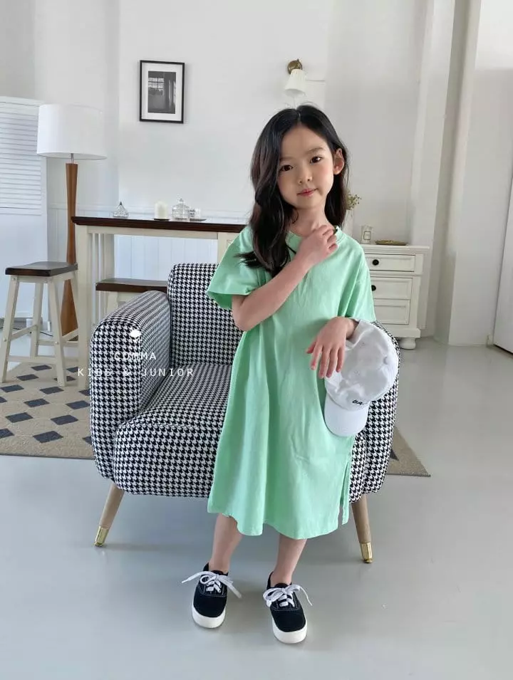 Comma - Korean Children Fashion - #kidsstore - Long Slit One-piece - 5