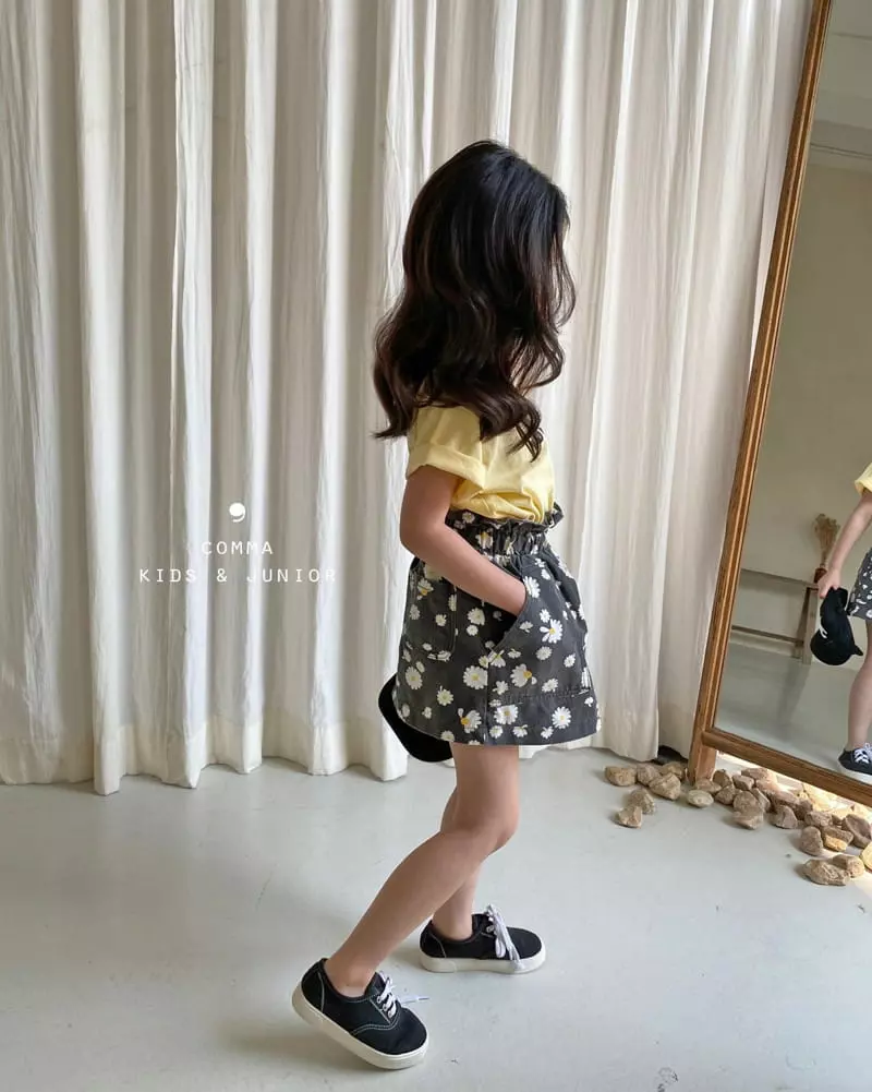 Comma - Korean Children Fashion - #kidsstore - Flower Pumpkin Skirt - 3