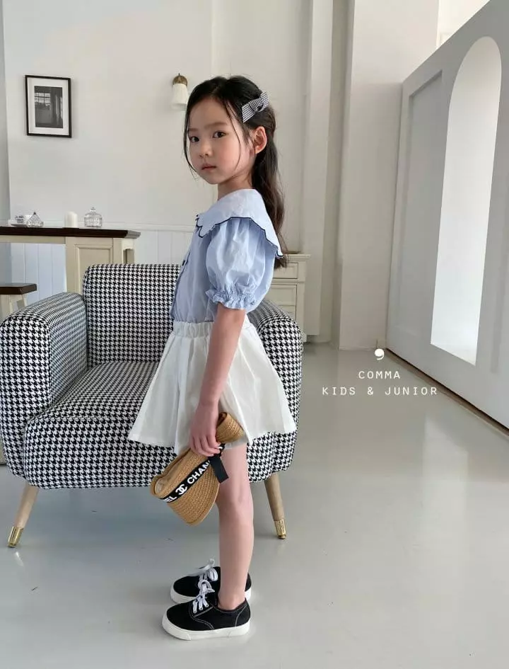 Comma - Korean Children Fashion - #kidsstore - Scallop Blouse - 10