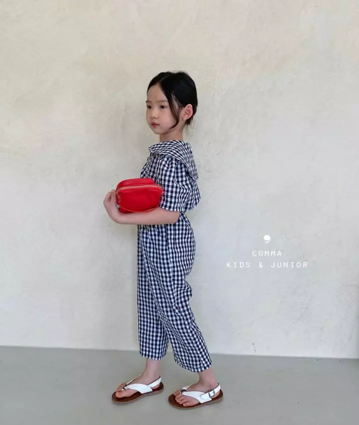Comma - Korean Children Fashion - #kidzfashiontrend - Circle Collat Jumpsuit - 5