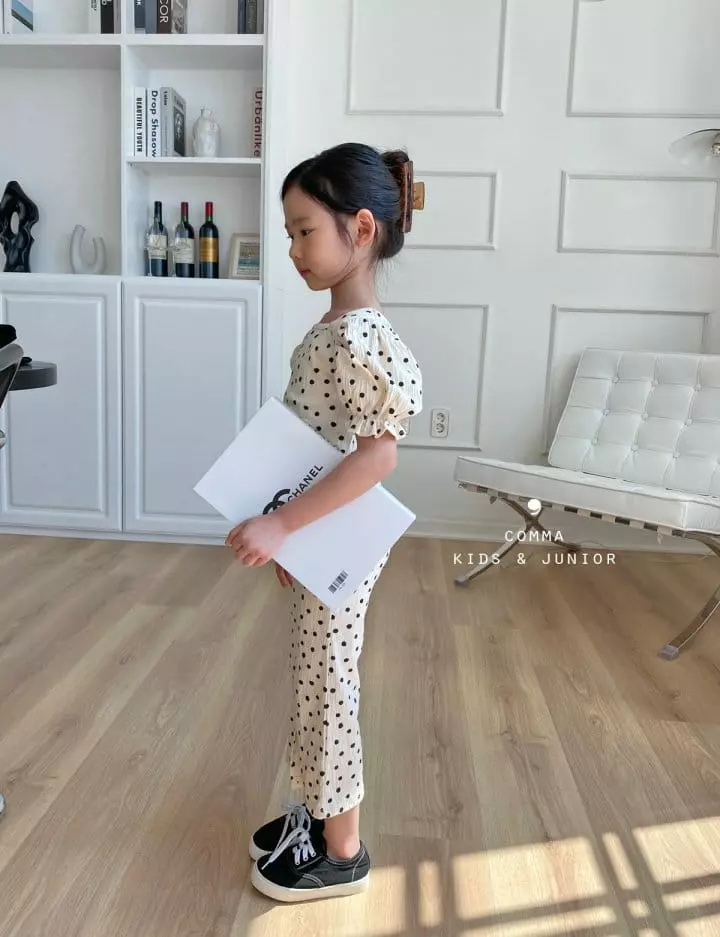 Comma - Korean Children Fashion - #kidzfashiontrend - Dot Slit Pants - 3