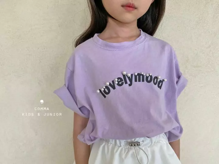 Comma - Korean Children Fashion - #kidzfashiontrend - Lovely Pearl Tee