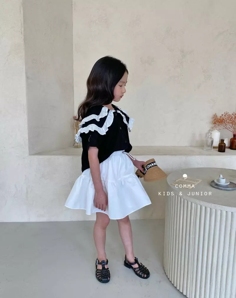 Comma - Korean Children Fashion - #kidzfashiontrend - Twice Collar Blouse - 2