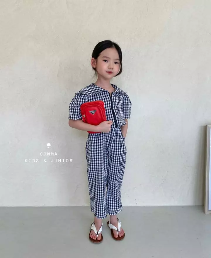Comma - Korean Children Fashion - #littlefashionista - Circle Collat Jumpsuit - 7