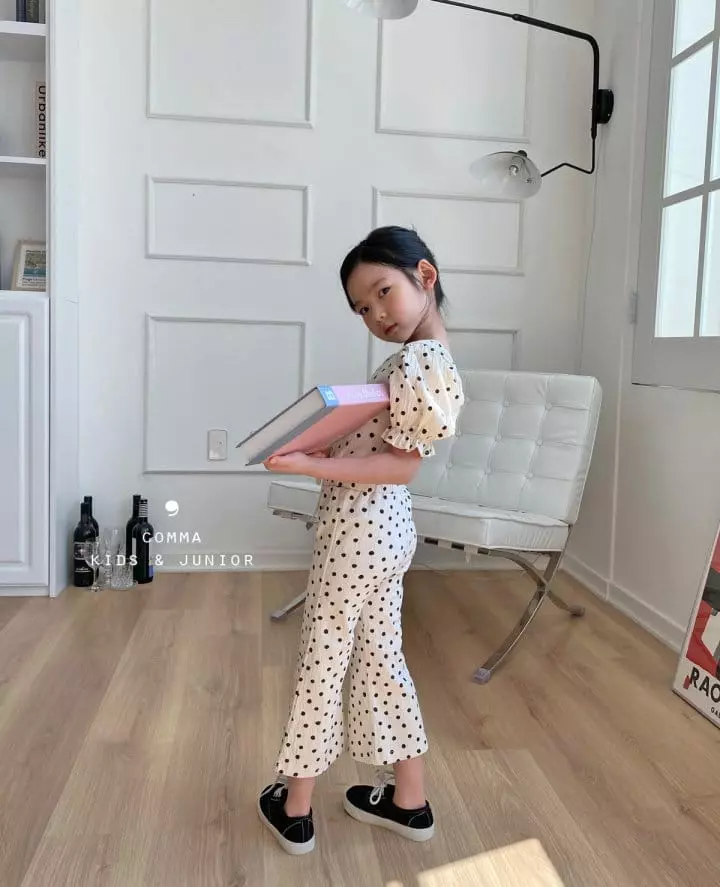 Comma - Korean Children Fashion - #littlefashionista - Dot Slit Pants - 5