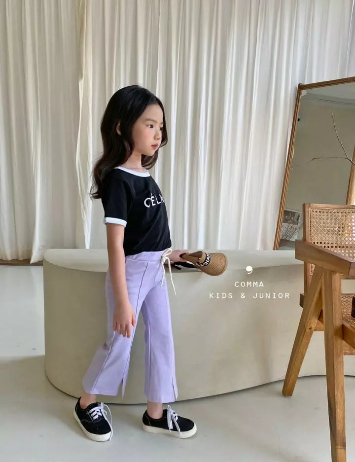 Comma - Korean Children Fashion - #Kfashion4kids - Slit Pants - 4