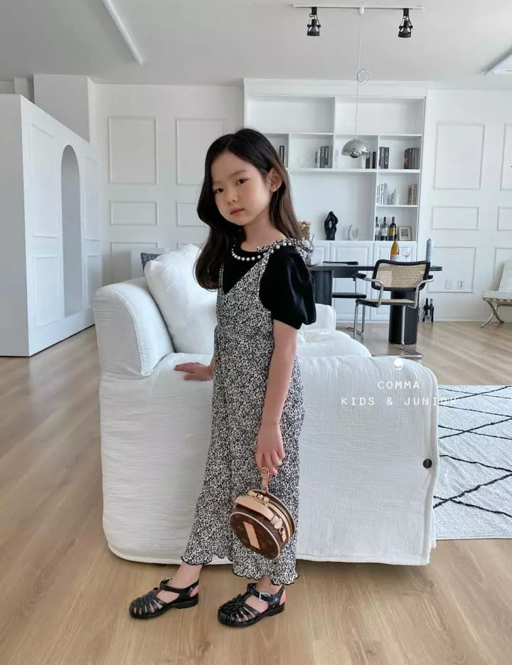Comma - Korean Children Fashion - #littlefashionista - Pleats Jumpsuit - 3