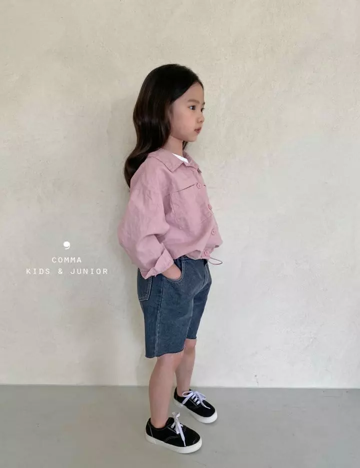 Comma - Korean Children Fashion - #littlefashionista - Linen Shirt Jacket - 12
