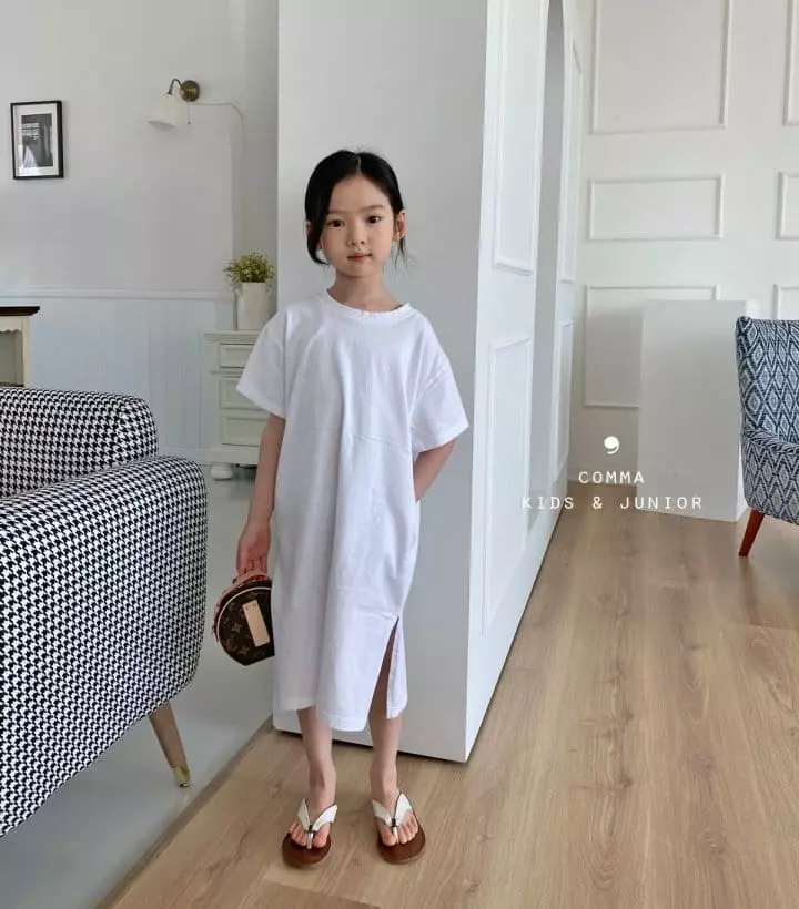 Comma - Korean Children Fashion - #littlefashionista - Long Slit One-piece - 8