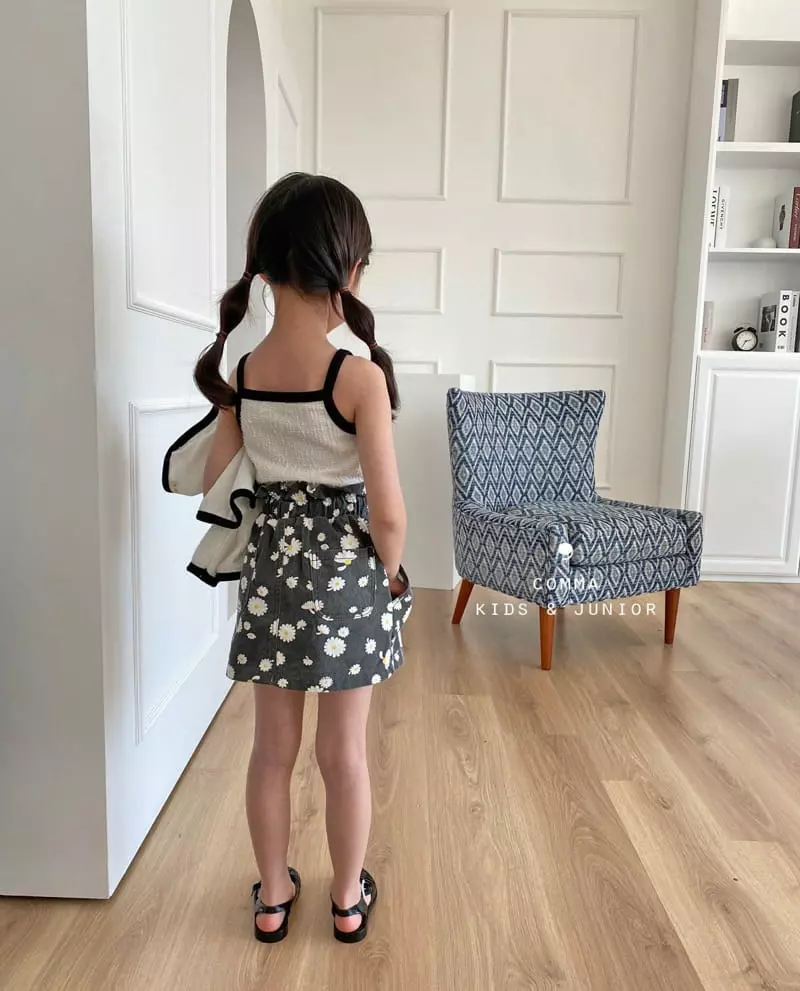 Comma - Korean Children Fashion - #littlefashionista - Flower Pumpkin Skirt - 6