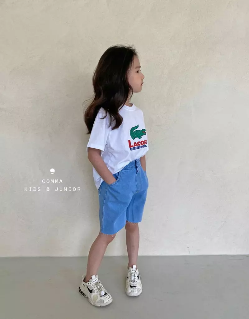 Comma - Korean Children Fashion - #littlefashionista - Denim Shorts