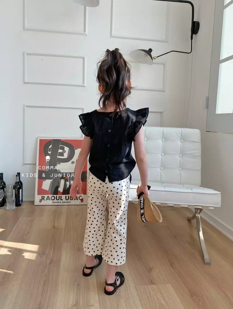 Comma - Korean Children Fashion - #littlefashionista - Wing Sleeveless Blouse - 5
