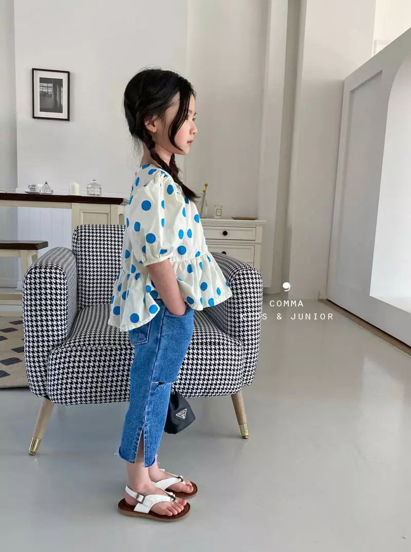 Comma - Korean Children Fashion - #Kfashion4kids - Big Dot Blouse - 4