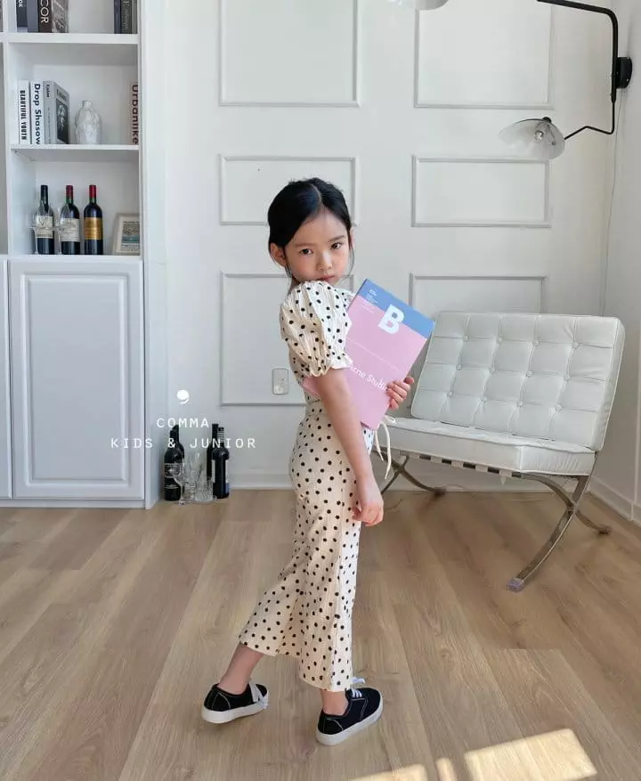 Comma - Korean Children Fashion - #magicofchildhood - Dot Slit Pants - 6