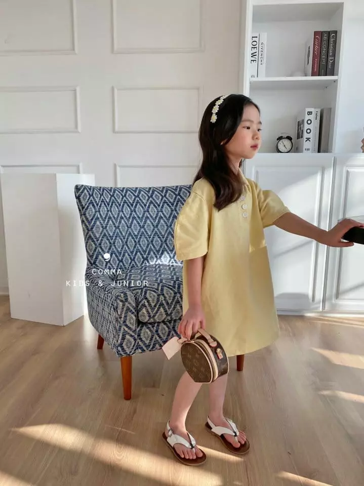 Comma - Korean Children Fashion - #magicofchildhood - Collar Mini One-piece - 10