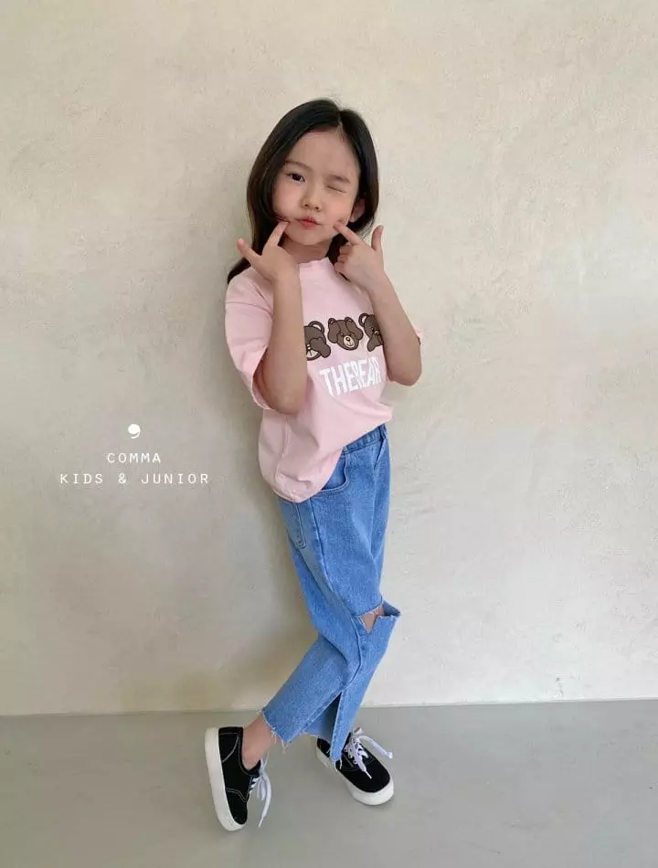 Comma - Korean Children Fashion - #magicofchildhood - Bear Tee - 3