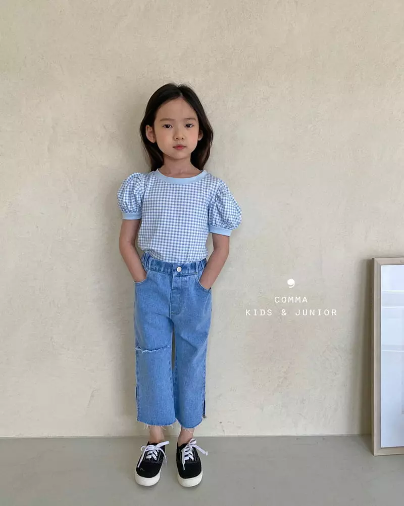 Comma - Korean Children Fashion - #magicofchildhood - Slit Capri Jeans - 6