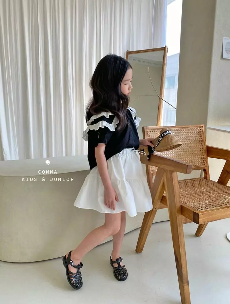 Comma - Korean Children Fashion - #magicofchildhood - Twice Collar Blouse - 5