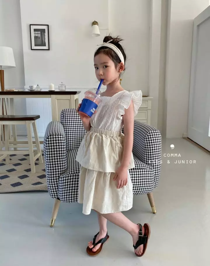 Comma - Korean Children Fashion - #magicofchildhood - Cancan Linen Skirt - 6