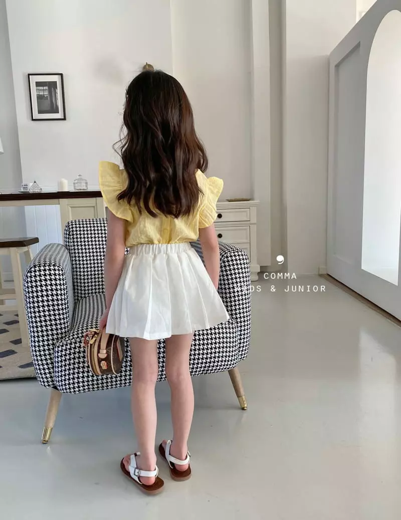 Comma - Korean Children Fashion - #magicofchildhood - Linen Mini Wrinkle Skirt - 8