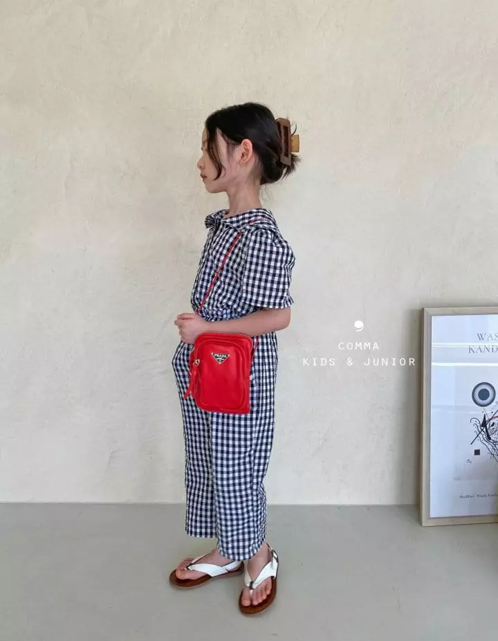 Comma - Korean Children Fashion - #minifashionista - Circle Collat Jumpsuit - 9