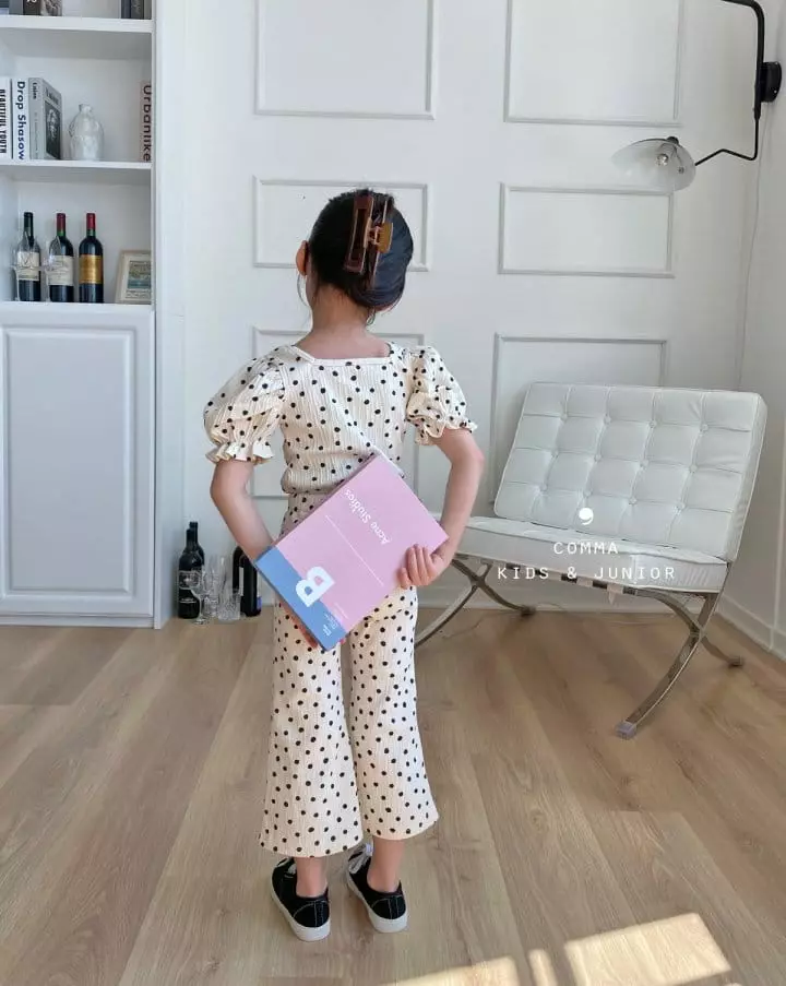 Comma - Korean Children Fashion - #minifashionista - Dot Slit Pants - 7