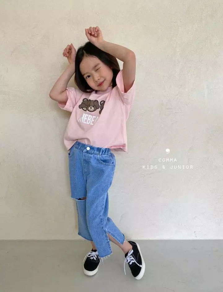 Comma - Korean Children Fashion - #magicofchildhood - Bear Tee - 4