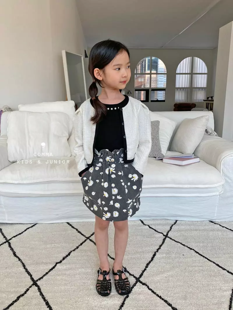 Comma - Korean Children Fashion - #minifashionista - Flower Pumpkin Skirt - 8