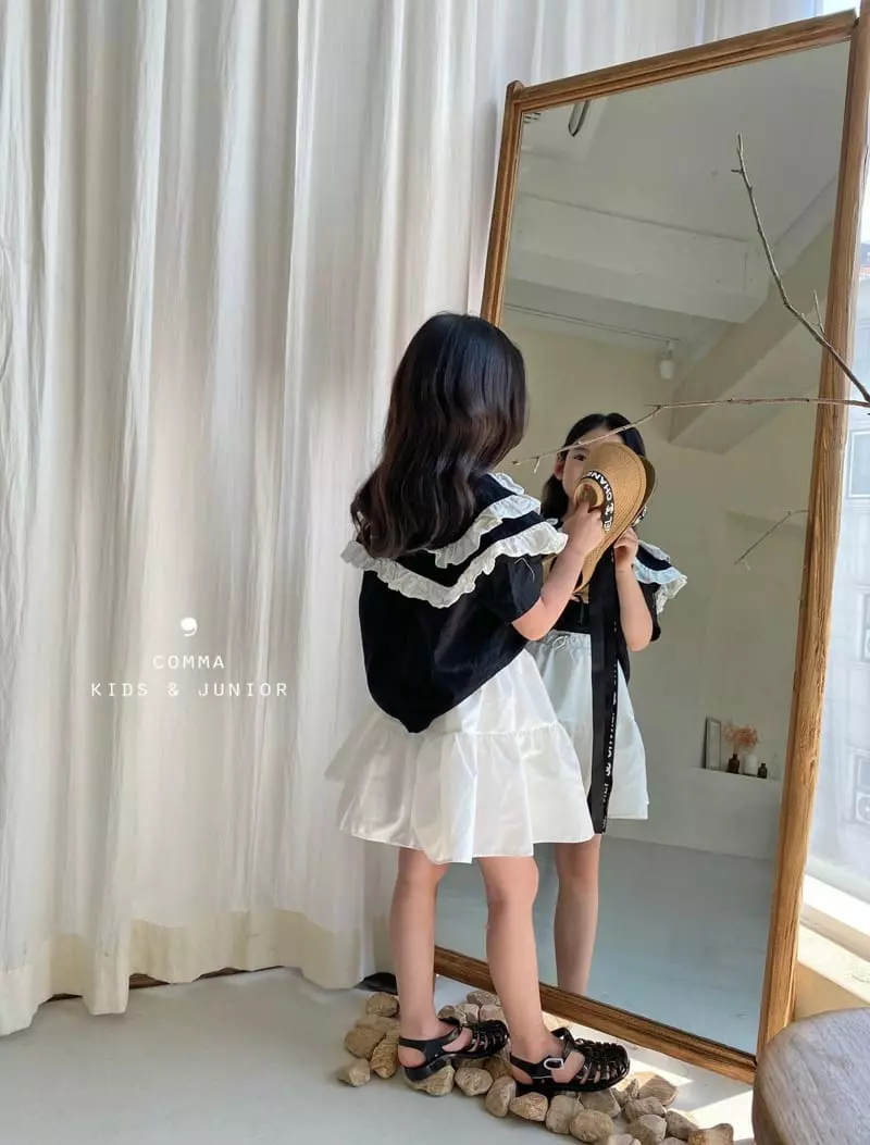 Comma - Korean Children Fashion - #minifashionista - Twice Collar Blouse - 6