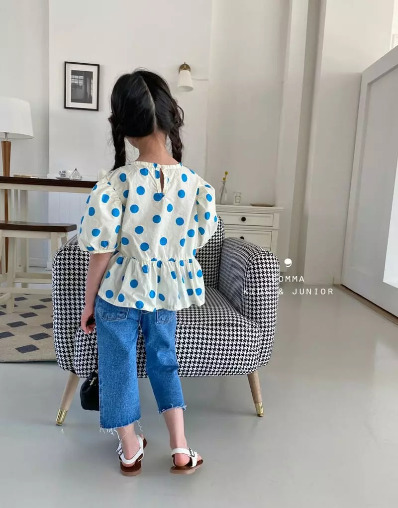 Comma - Korean Children Fashion - #minifashionista - Big Dot Blouse - 6