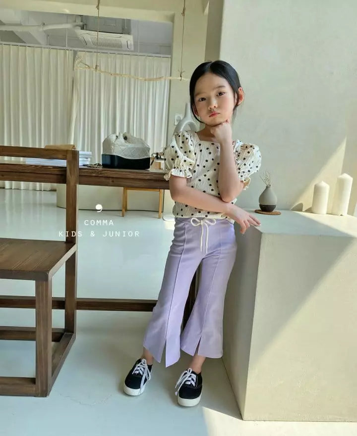 Comma - Korean Children Fashion - #prettylittlegirls - Slit Pants - 7