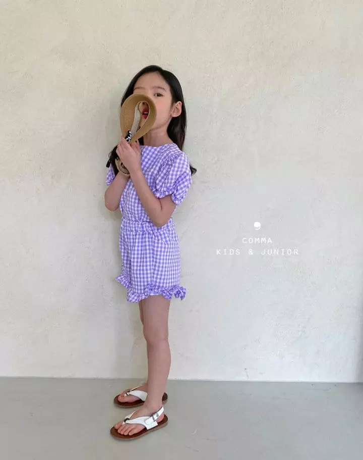 Comma - Korean Children Fashion - #minifashionista - Celeb Top Bottom Set - 4