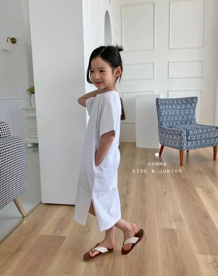 Comma - Korean Children Fashion - #prettylittlegirls - Long Slit One-piece - 11