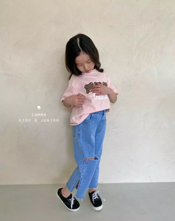 Comma - Korean Children Fashion - #prettylittlegirls - Bear Tee - 5