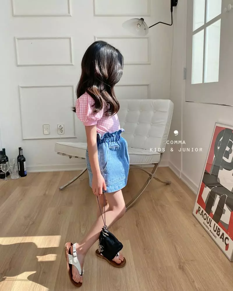 Comma - Korean Children Fashion - #prettylittlegirls - Denim Pumpkin Skirt - 10