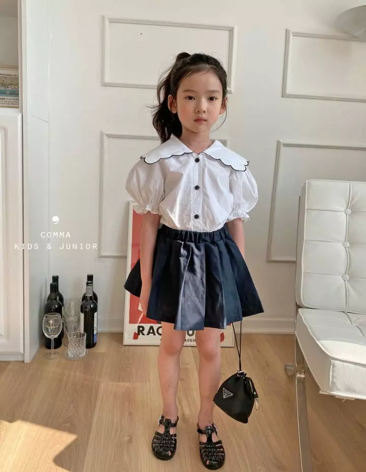 Comma - Korean Children Fashion - #prettylittlegirls - Scallop Blouse - 2