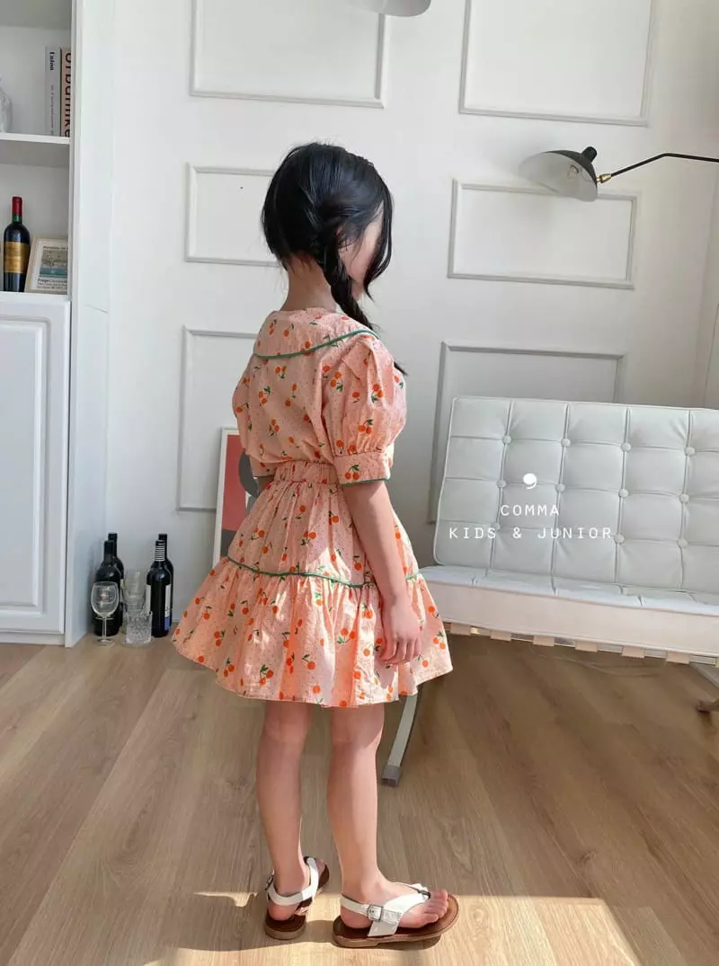 Comma - Korean Children Fashion - #prettylittlegirls - Cherry Top Bottom Set - 11