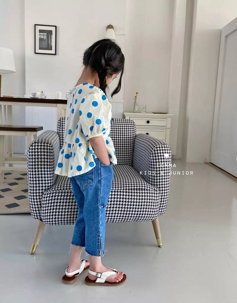 Comma - Korean Children Fashion - #prettylittlegirls - Big Dot Blouse - 7